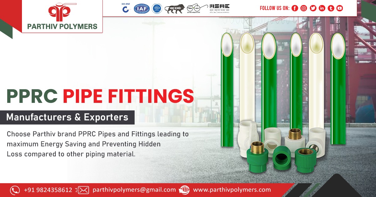 Supplier of PPRC Pipe Fitting In Ankleshwar