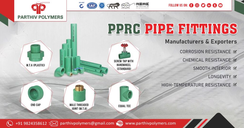 Supplier of PPRC Pipe Fitting In Ahmedabad
