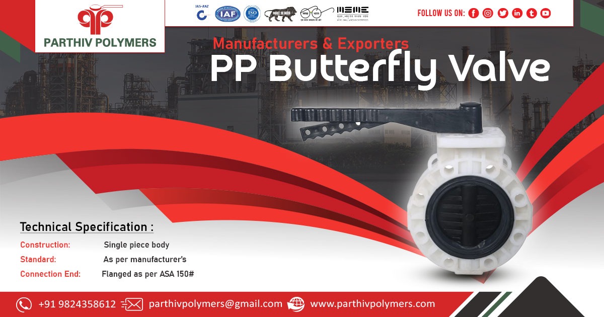 PP Butterfly Valve Supplier in Bengaluru