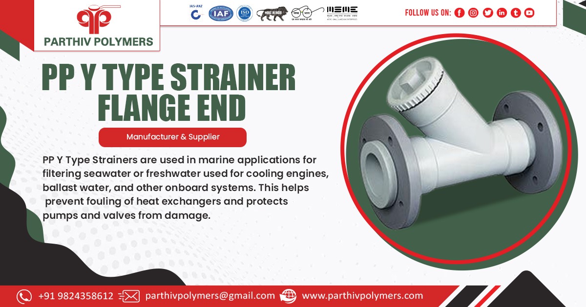 PP Y Type Strainer Flange End Supplier in Mumbai