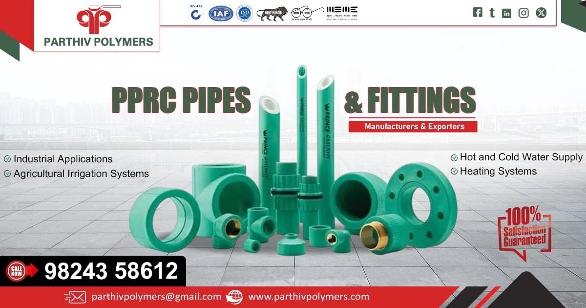 Supplier of PPRC Pipe and Fitting in West Bengal