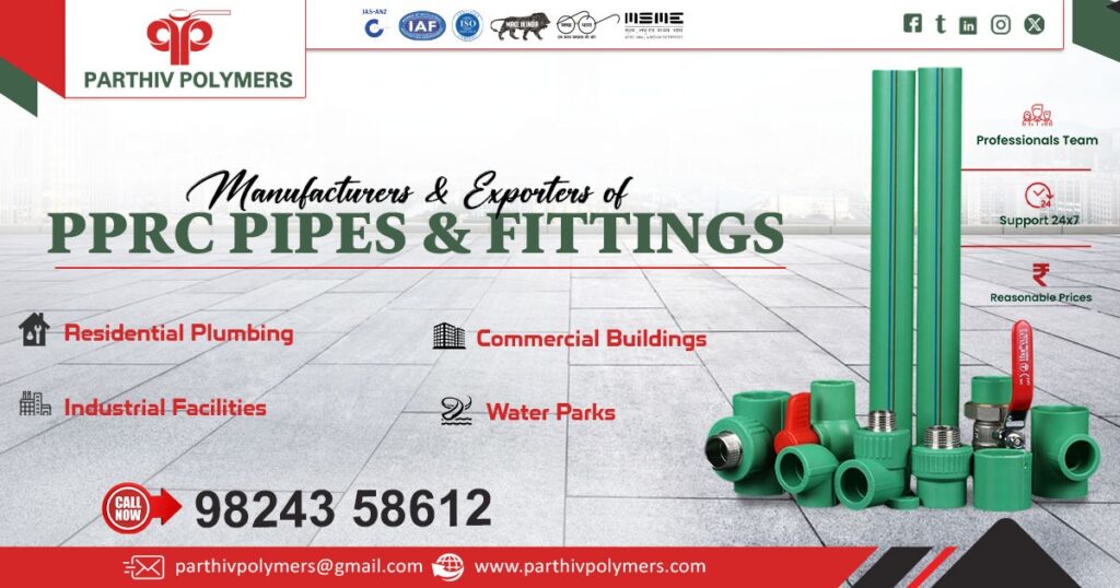 Supplier of PPRC Pipe and Fittings in Secunderabad