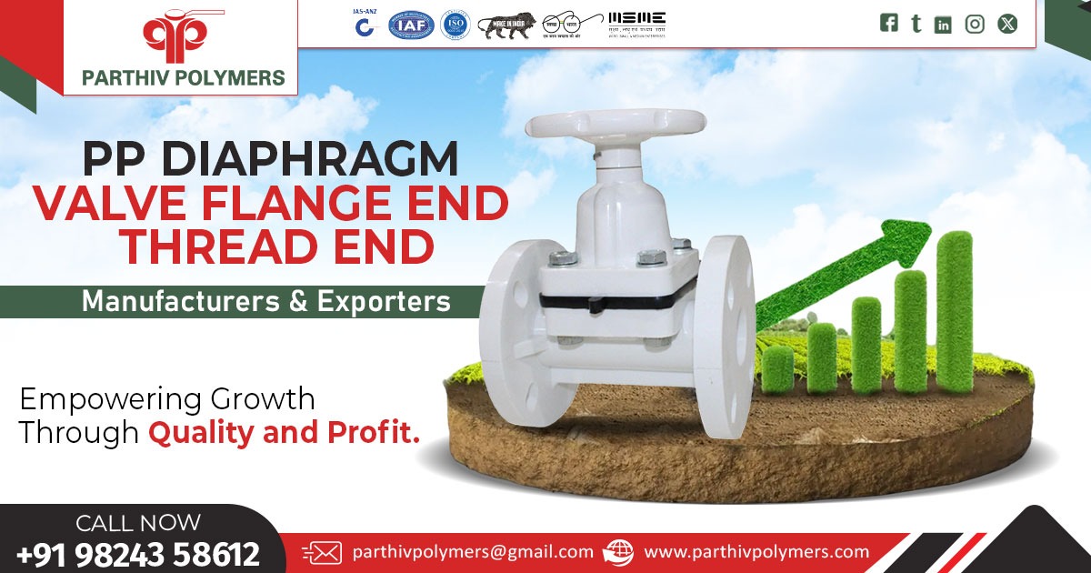 PP Diaphragm Valve Flange End Thread End in Karnataka