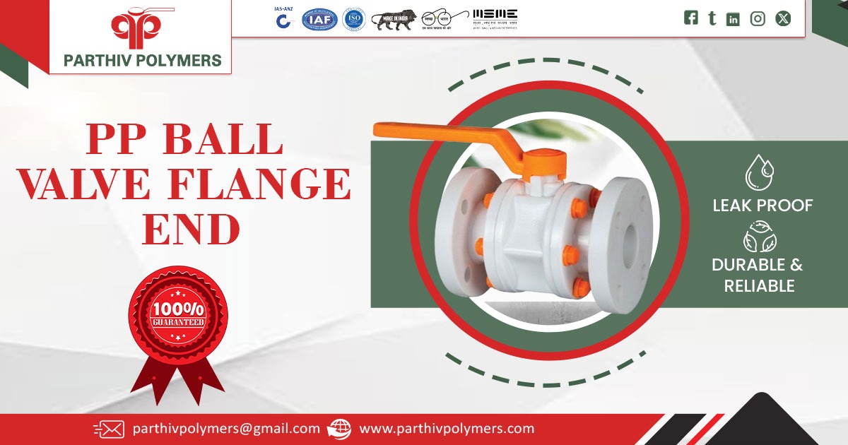 PP Ball Valve Flange End