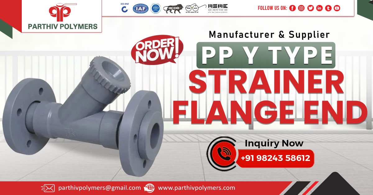 PP Y Type Strainer Flange End