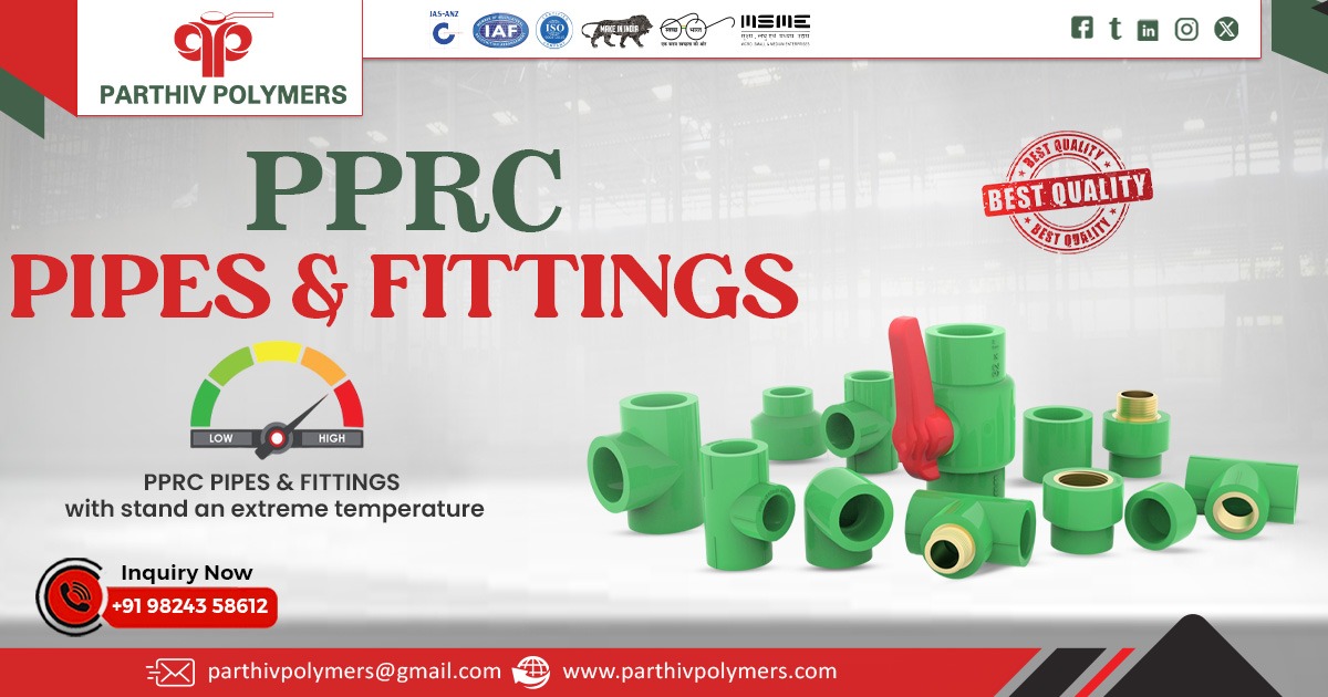 Boost Your Plumbing Efficiency with High-Quality PPRC Pipes and Fittings
