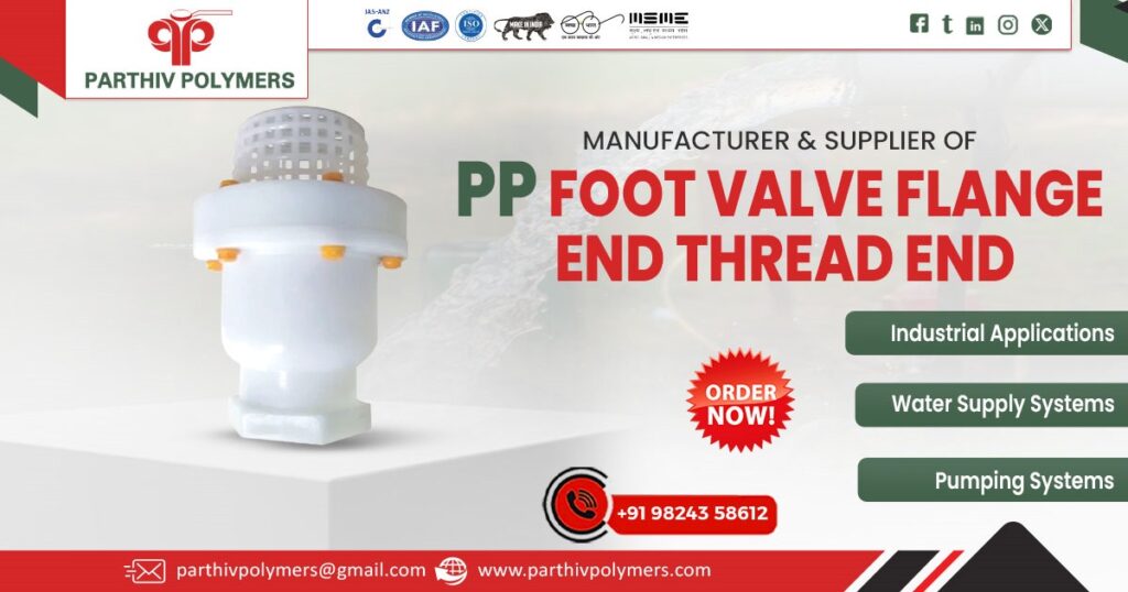 PP Foot Valve Flange End Thread End in Rajasthan