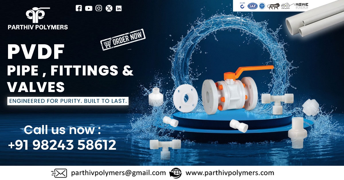 High-Quality PVDF Pipe, Fittings & Valves in Delhi