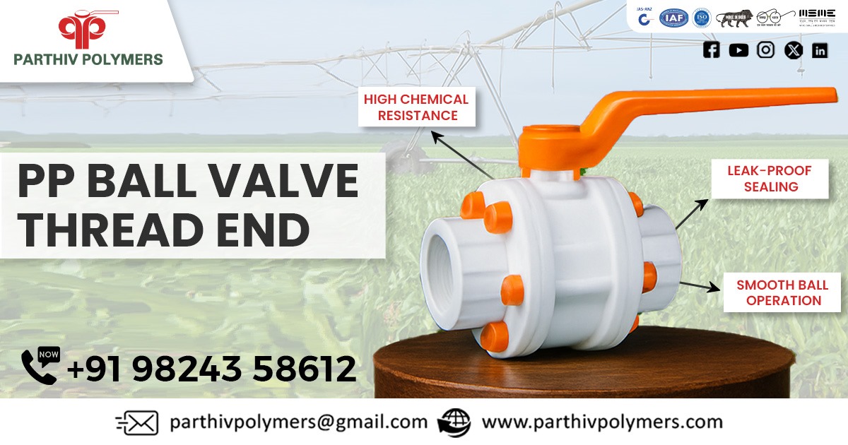 PP Ball Valve Thread End Supplier in India