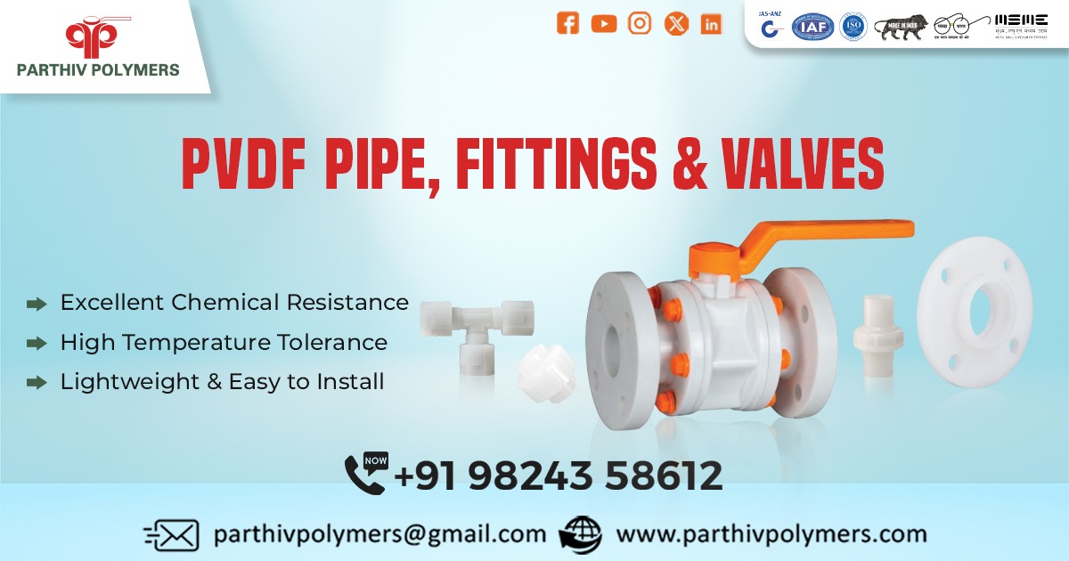 PVDF Pipe, Fitting and Valve in Telangana
