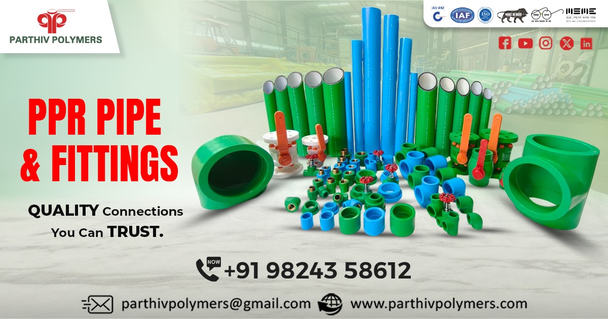Top PPRC Pipe and Fittings Manufacturer and Supplier in India