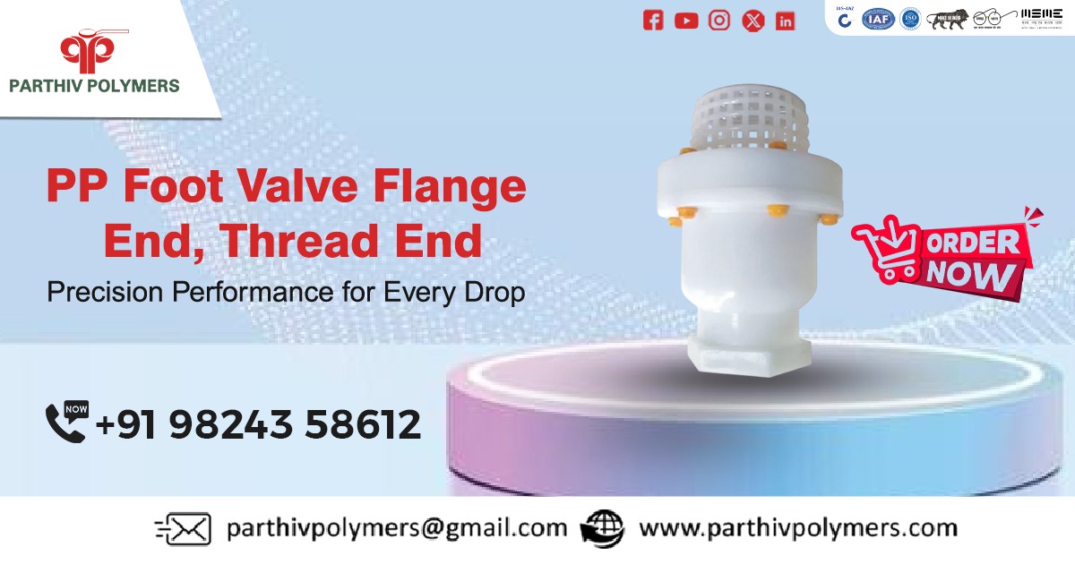 PP Foot Valve Flange End, Thread End in Assam