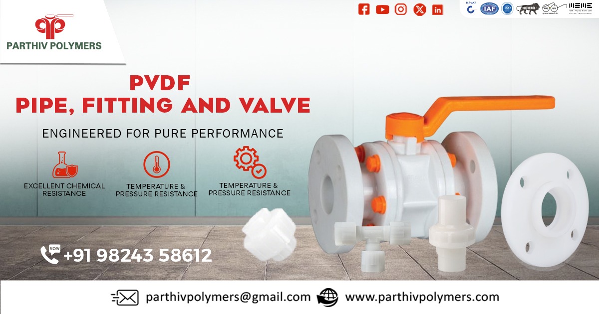 Premium PVDF Pipes, Fittings, Valves for Industrial Solutions
