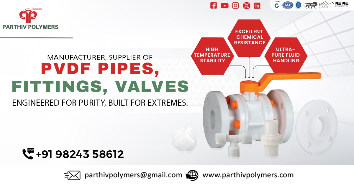 Supplier Of PVDF Pipes Fittings and Valves in West Bengal