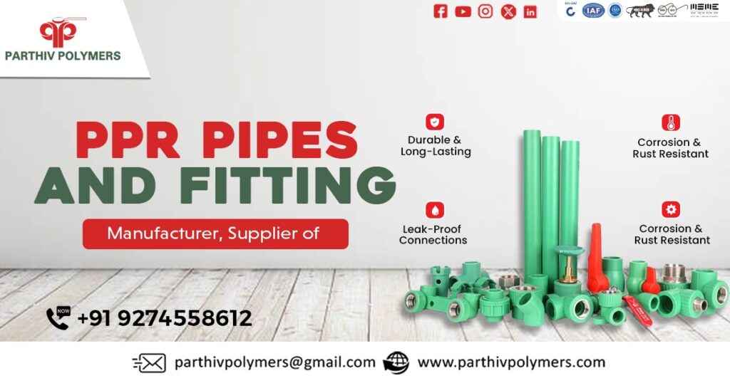 High Pressure PPR Pipes and Fitting in karnataka