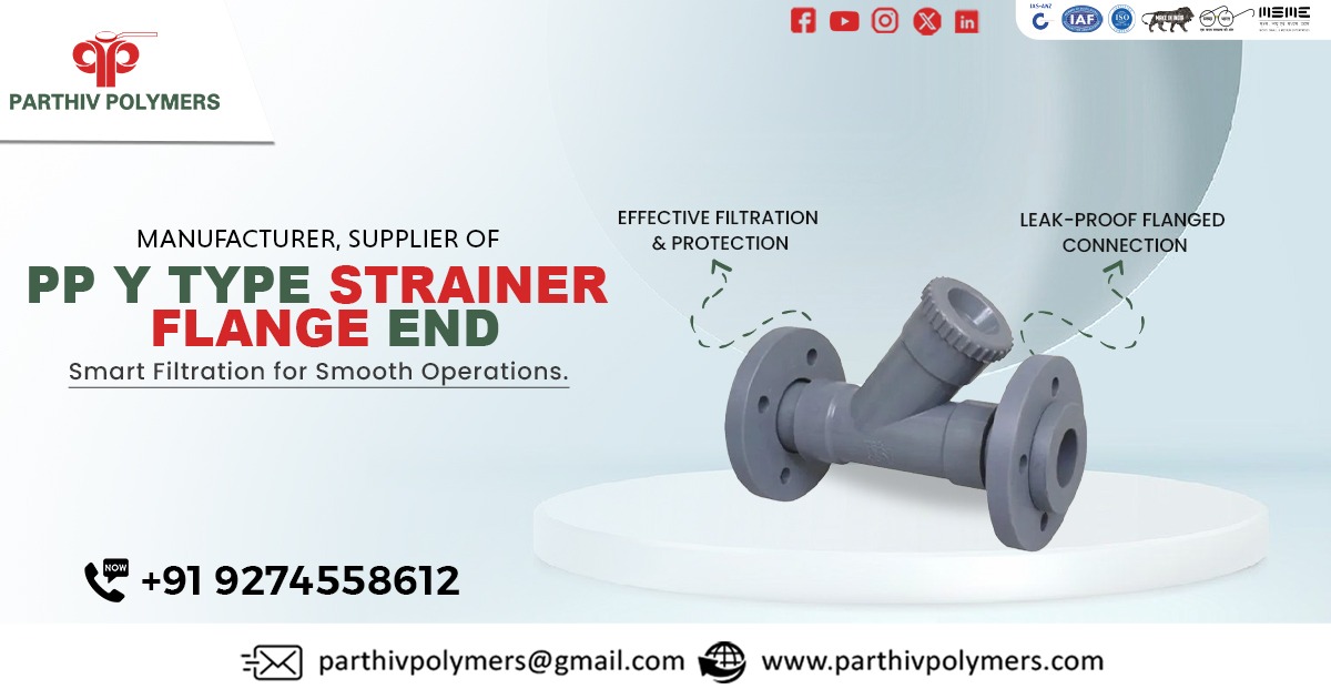 PP Y Type Strainer Flange End in Ahmedabad