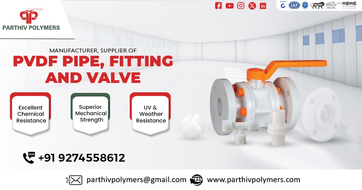 High Quality PVDF Pipe, Fitting and Valve in Uttar Prdesh