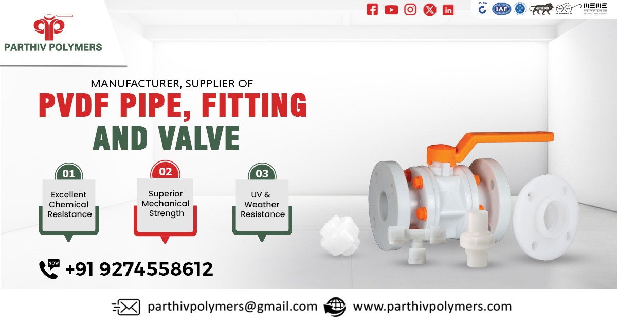 High Quality PVDF Pipe, Fitting and Valve in Sikkim