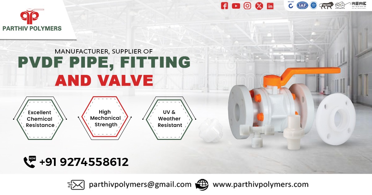 High Quality PVDF Pipe, Fitting and Valve in Uttar Pradesh