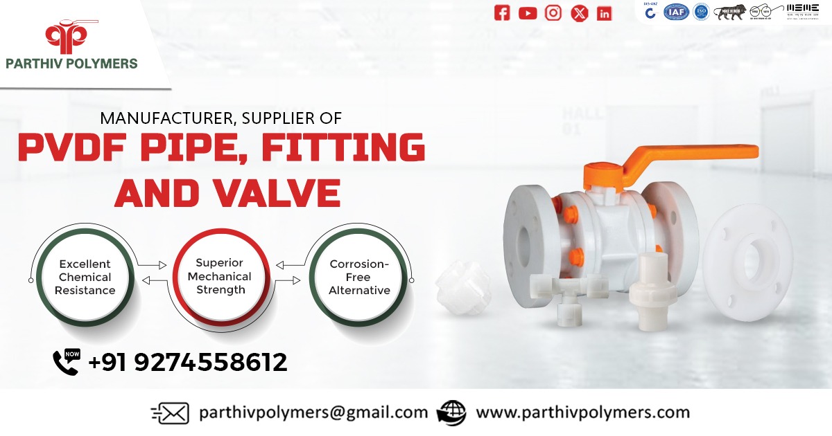 Premium Quality PVDF Pipe, Fitting and Valve in Uttar Pradesh