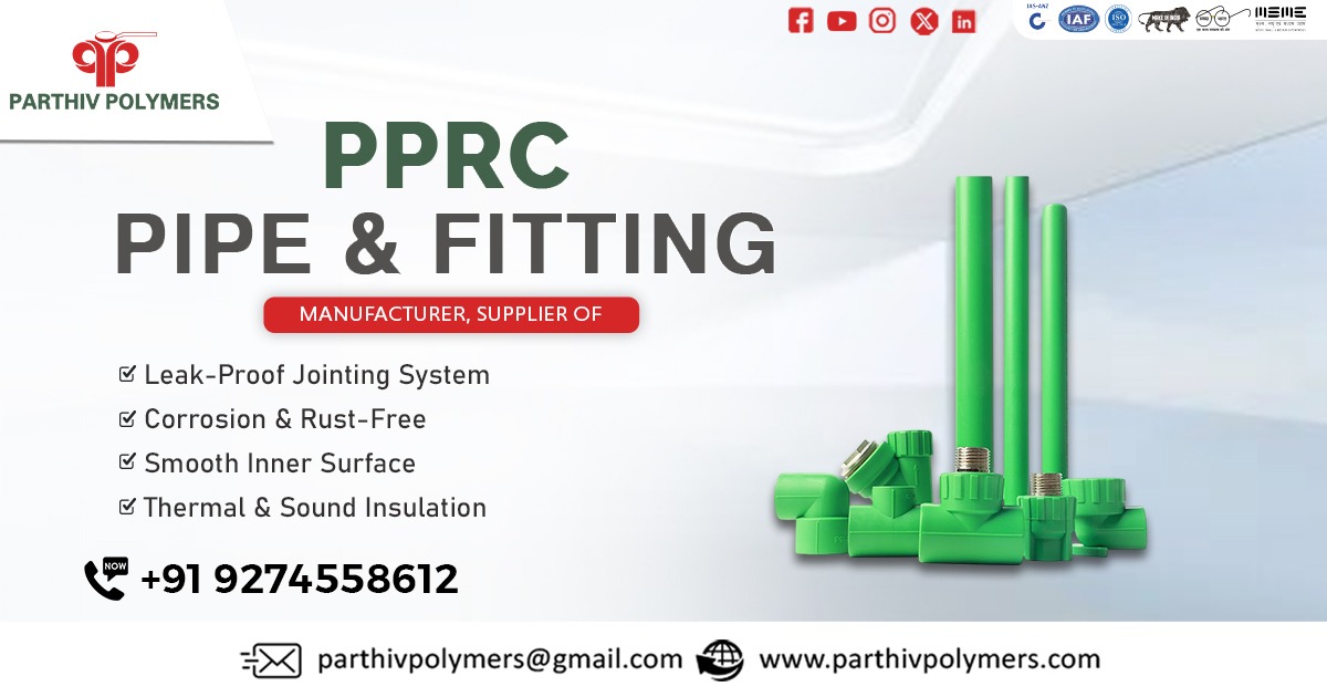 Supplier of Premium PPR Pipes and Fitting in Tamil Nadu by Parthiv Polymers