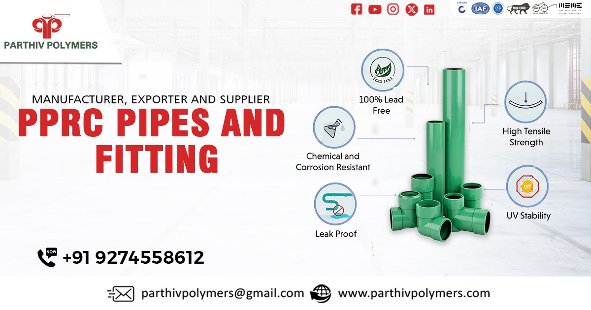 PPR Pipes and Fitting In Assam by Parthiv Polymers