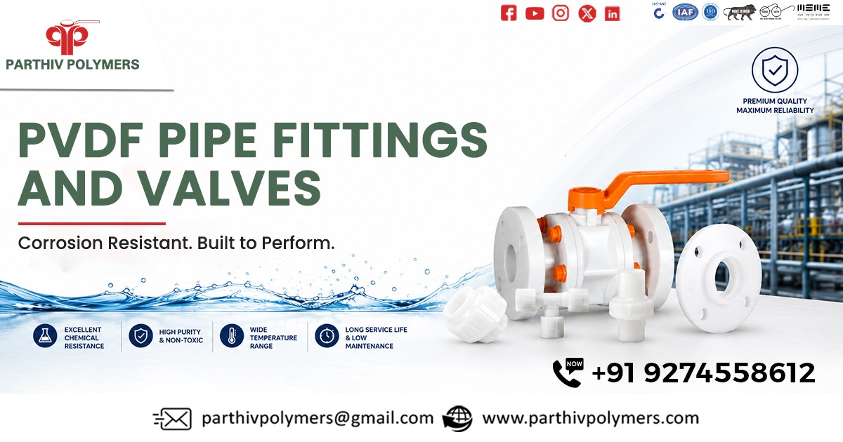 PVDF Pipe Fittings And Valves for Industrial Piping Systems In Rajasthan