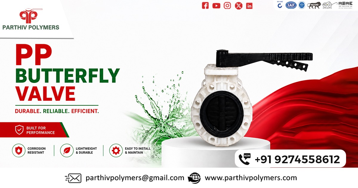 Best Quality PP Butterfly Valve Supplier In Himachal Pradesh