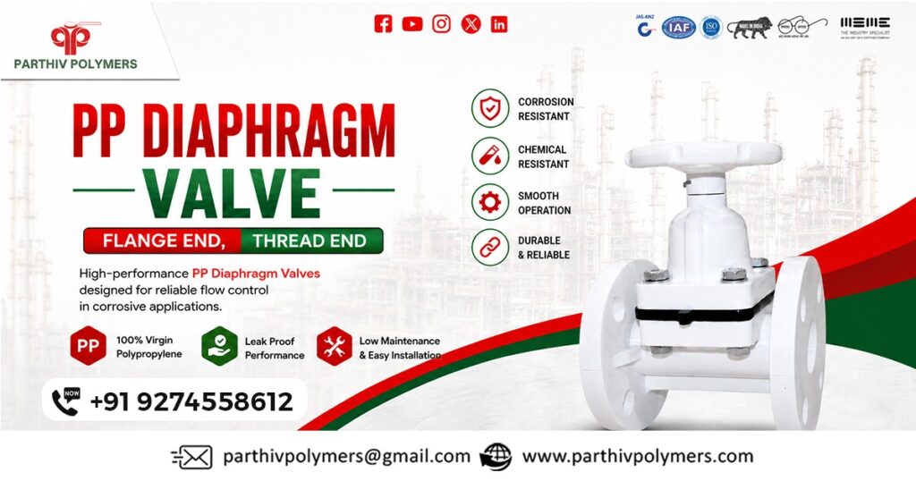 PP Diaphragm Valve Supplier in Kerala for Industrial Applications