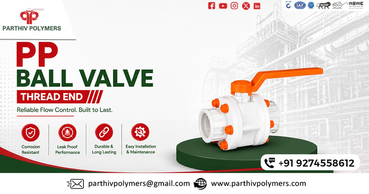 PP Ball Valve Thread End Supplier In Tamil Nadu