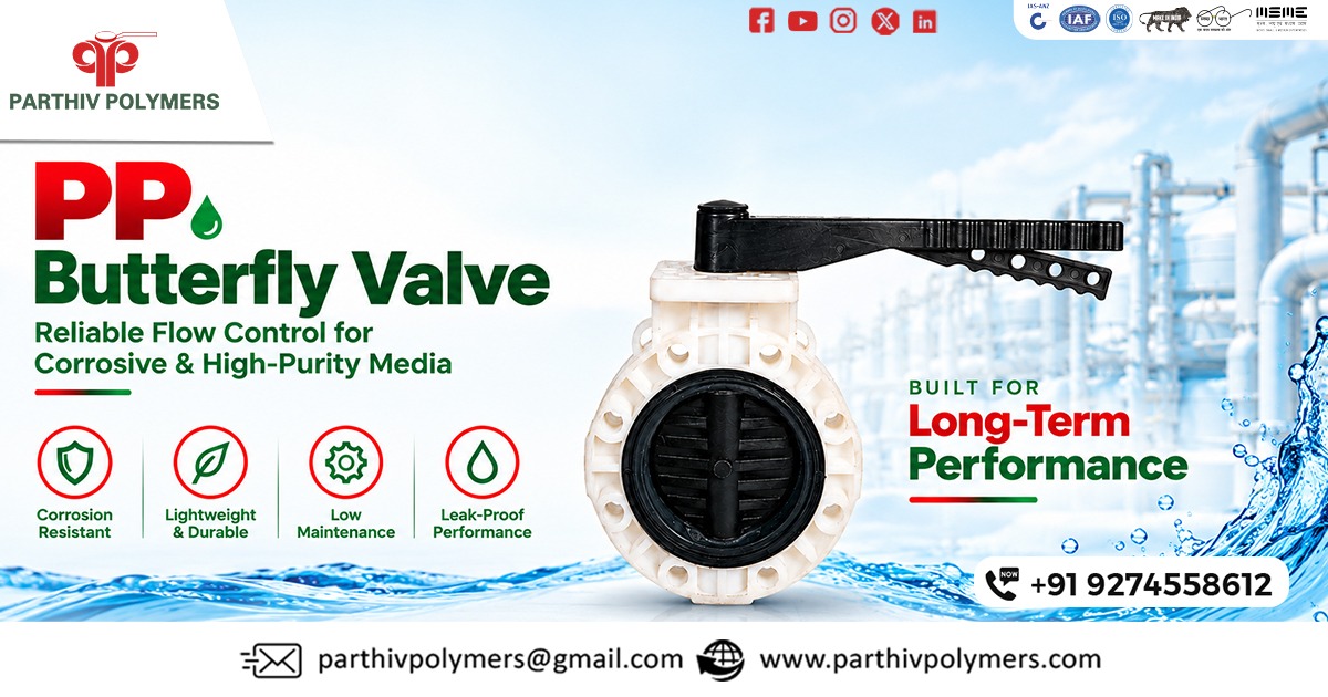 PP Butterfly Valve Supplier In Tamil Nadu