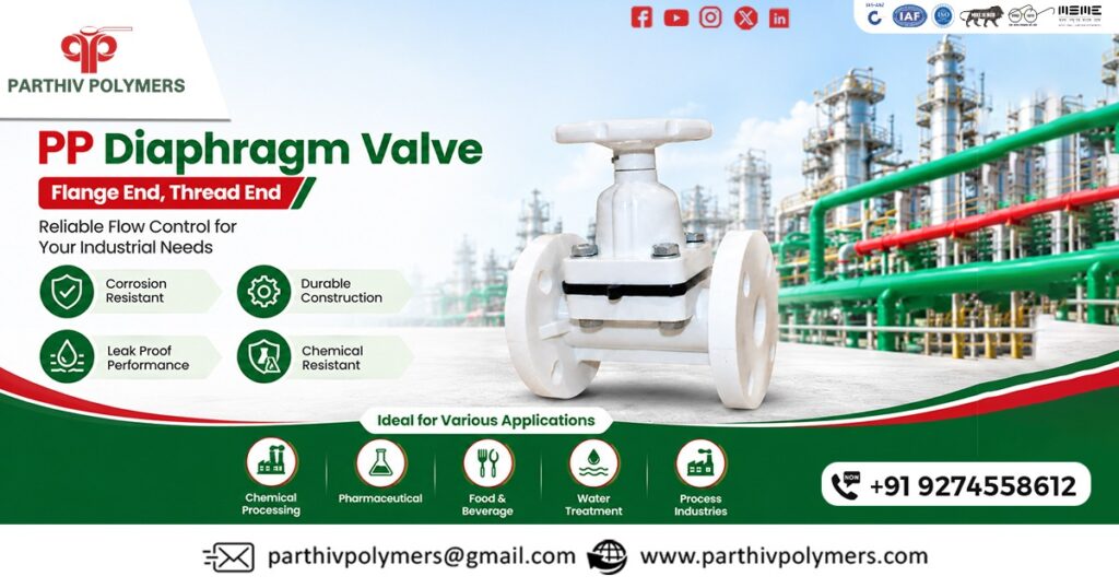PP Diaphragm Valve Flange End, Thread End In Uttarakhand