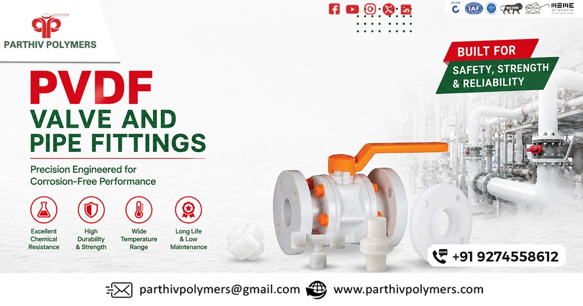 PVDF Valve and Pipe Fittings Supplier In Kerala