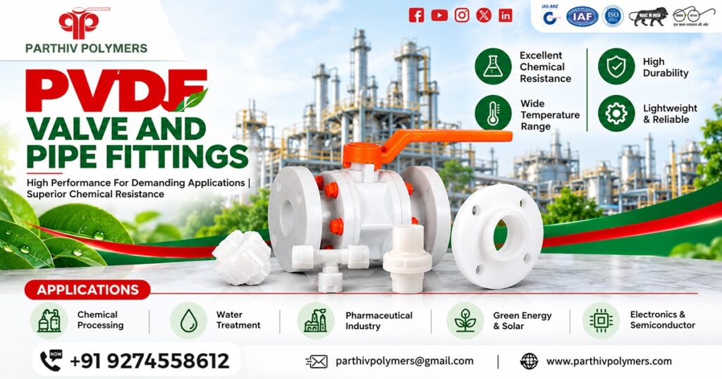 PVDF Valve and Pipe Fittings Supplier In Maharashtra